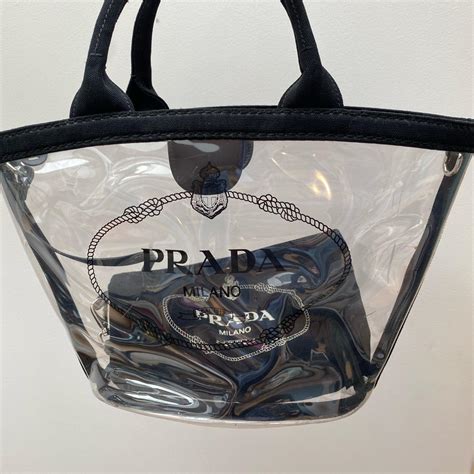 Plexi bag tote Prada Multicolour in Plastic 